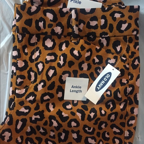 NEW OLD NAVY PIXIE ANKLE WOMENS PANTS ANIMAL SZ 8 GIFT CUTE - Picture 5 of 7